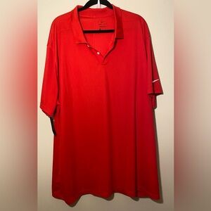 NWT - Men's Nike Dri-FIT Red Polo Shirt Size: 3XL